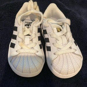 Adidas white sneakers